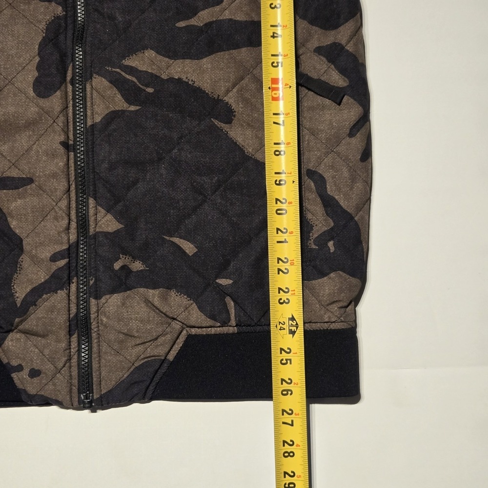 The North Face NF0A3IFU Reversible Bomber Jacket Camo Black Men's Small - Picture 5 of 12